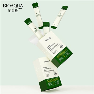 Набор ночных масок-желе с коллагеном и центеллой BIOAQUA Collagen Firming Sleeping Mask (4мл*20шт)