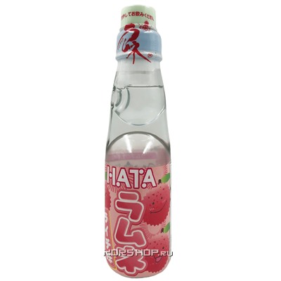 Газированный напиток Личи Рамуне Hata, Япония, 200 мл Акция