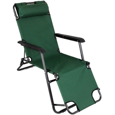 Кресло-шезлонг 153х60х78 зеленый / VT-530 / уп 4