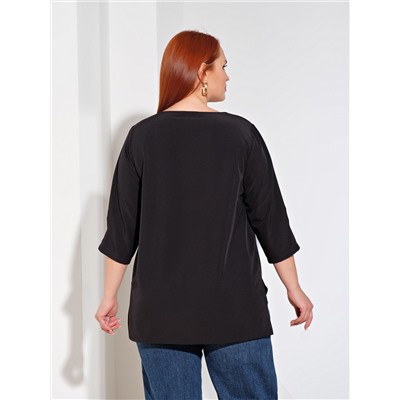 Блуза 0220-1 черный янтарь