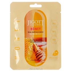 Ампульная маска с экстрактом меда Honey Real Ampoule Mask Jigott, Корея, 27 мл Акция