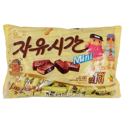 Шоколадный батончик Choco Mini Free Time Haitai, Корея, 480 г Акция