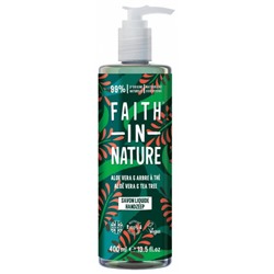 Faith In Nature Savon Liquide ? l Aloe Vera et Arbre ? Th? 400 ml