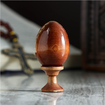 Яйцо сувенирное "Богоматерь Семистрельная", на подставке