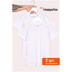 Мужская базовая футболка из хлопка 2 шт. Happyfox