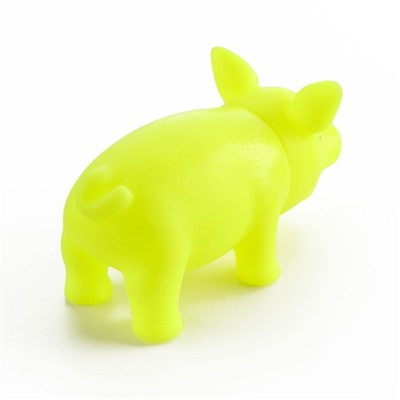 Игрушка пищащая "Маленький поросёнок" для собак, 9 см, жёлтая