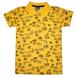 Рубашка-поло детская "Пальмы" (желтый)