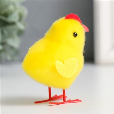 Сувенир пасхальный "Цыплята с гребешком" набор 6 шт жёлтый 3х6х6,5 см