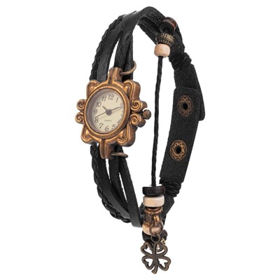 Часы наручные женские "Клевер", d-2.5 см