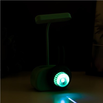 Настольная лампа "Зайка" LED 3Вт USB синий 9,5х7,4х22 см RISALUX