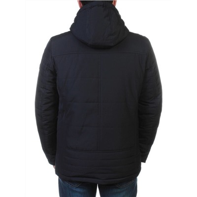 6430 INK BLUE Куртка мужская зимняя с капюшоном (200 гр. синтепон)