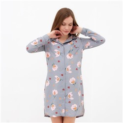 Платье-рубашка женское KAFTAN "Цветы" размер 40-42