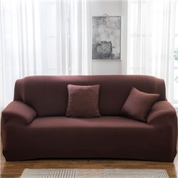 Чехол для дивана арт ДД4, цвет: коричневый