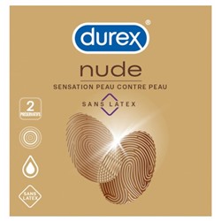 Durex Nude Sans Latex 2 Pr?servatifs