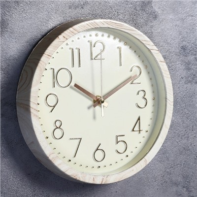 Часы настенные, серия: Классика, "Джоди", дискретный ход, d-22.5 см, циферблат 20 см