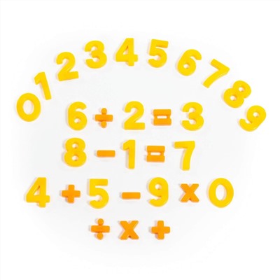319678 Полесье Набор "Первые уроки" на магнитах (20 цифр + 10 математических знаков) (в пакете)