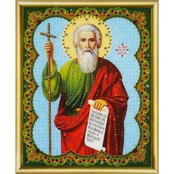 КС-053 для изготовления картины со стразами "Икона апостола Андрея Первозванного"