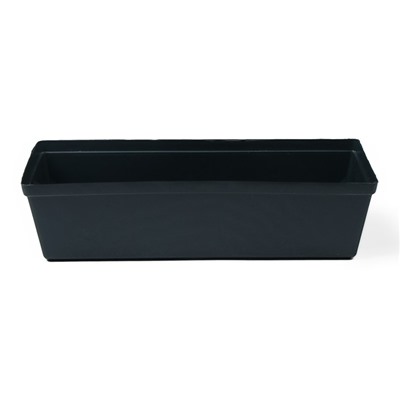 Ящик для рассады, 36 × 14 × 9 см, 3 л, чёрный, «Урожай-7»