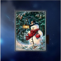 Стразовая картина «Снеговик» 25*30 см
