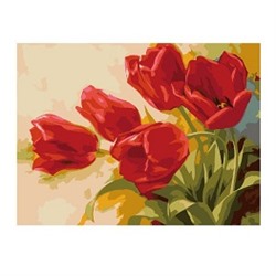 GX7531 Красные тюльпаны (19 Красок)
