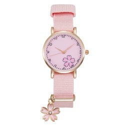 Часы наручные женские "Цветочек", розовые