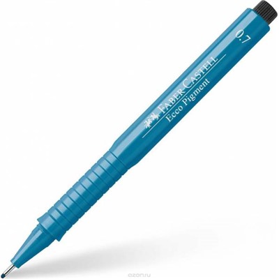 Капиллярные ручки Ecco Pigment, синий, 0,7 мм, в картонной коробке, 10 шт