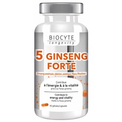 Biocyte Longevity 5 Ginseng Forte 40 G?lules