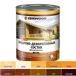 Защитно-декоративное состав ZERWOOD ZDS орех 0,85л