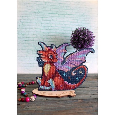 Набор для вышивания «Полуночный дракон» 12 × 15 см