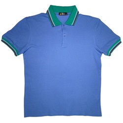 Рубашка-поло "Turon", голубой пике (декор)
