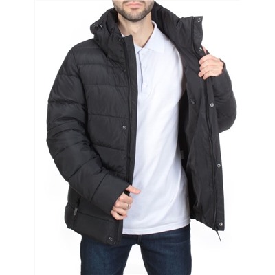 4018 BLACK Куртка мужская зимняя ROMADA (200 гр. холлофайбер)