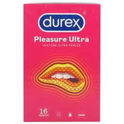 Durex Pleasure Ultra Texture Ultra Perl?e 16 Pr?servatifs