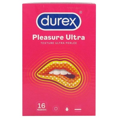 Durex Pleasure Ultra Texture Ultra Perl?e 16 Pr?servatifs