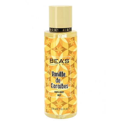 Мист для тела и волос Beas Body & Hair Vanille De Caraibes 250 ml