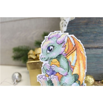 Набор для вышивания «Новогодний дракончик» 13 × 9 см