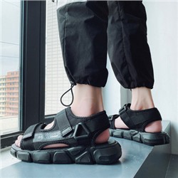 Летняя мужская обувь арт ОМ10, цвет:чёрный