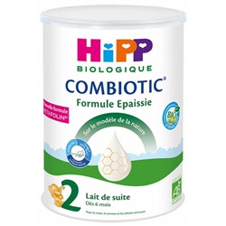 HiPP Combiotic 2 Lait de Suite Formule ?paissie d?s 6 Mois Bio 800 g