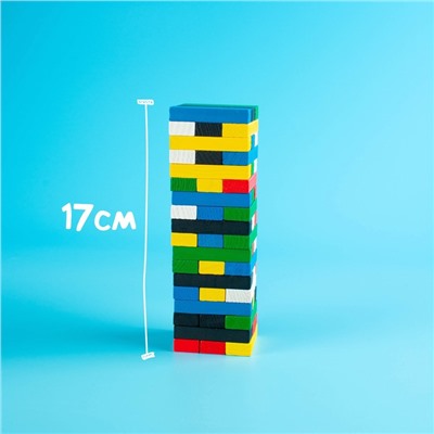 Падающая башня дженга «Kids», 54 бруска, 6+