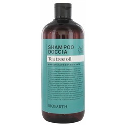 Bioearth Family Shampoing Douche ? l Huile d Arbre ? Th? 500 ml