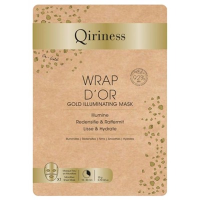 Qiriness Wrap d Or 1 Masque Tissu