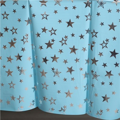 Скатерть «Звёзды», 137 × 183 см, цвет голубой