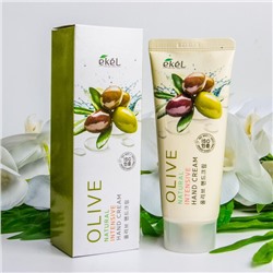 (Корея) Крем для рук с экстрактом Зеленой Оливs Ekel Natural Intensive Hand Cream Olive 100мл