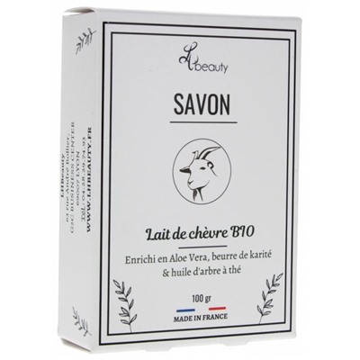 LHBEAUTY Savon Masque au Lait de Ch?vre Bio and Huile d Arbre ? Th? 100 g