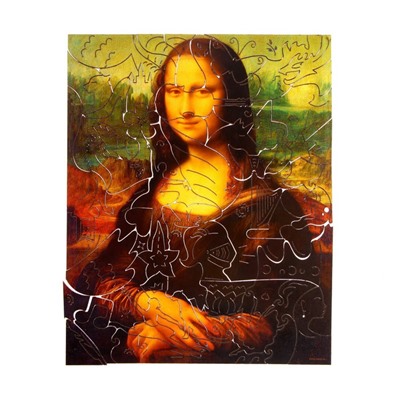 Деревянный пазл. Леонардо да Винчи «Мона Лиза» с предсказанием