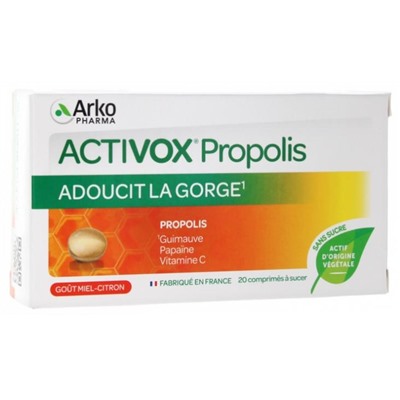 Arkopharma Activox Propolis Comprim?s ? Sucer 20 Comprim?s