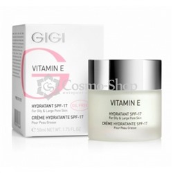 GiGi Vitamin E Hydratant For Oily Skin SPF-17 / Увлажняющий крем для комбинированной и жирной кожи SPF-17, 50мл
