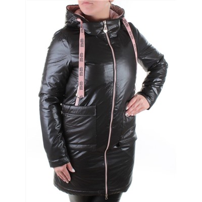 B19116 BLACK Пальто демисезонное женское Aikesdfrs