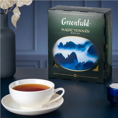 Чай в пакетиках Greenfield Magic Yunnan, 100шт