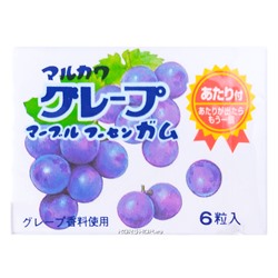 Жевательная резинка со вкусом винограда Marukawa (6 шариков), Япония, 8 г