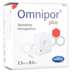 Hartmann Omnipor Plus Sparadrap Microporeux Hypoallerg?nique 2,5 cm x 9,2 m